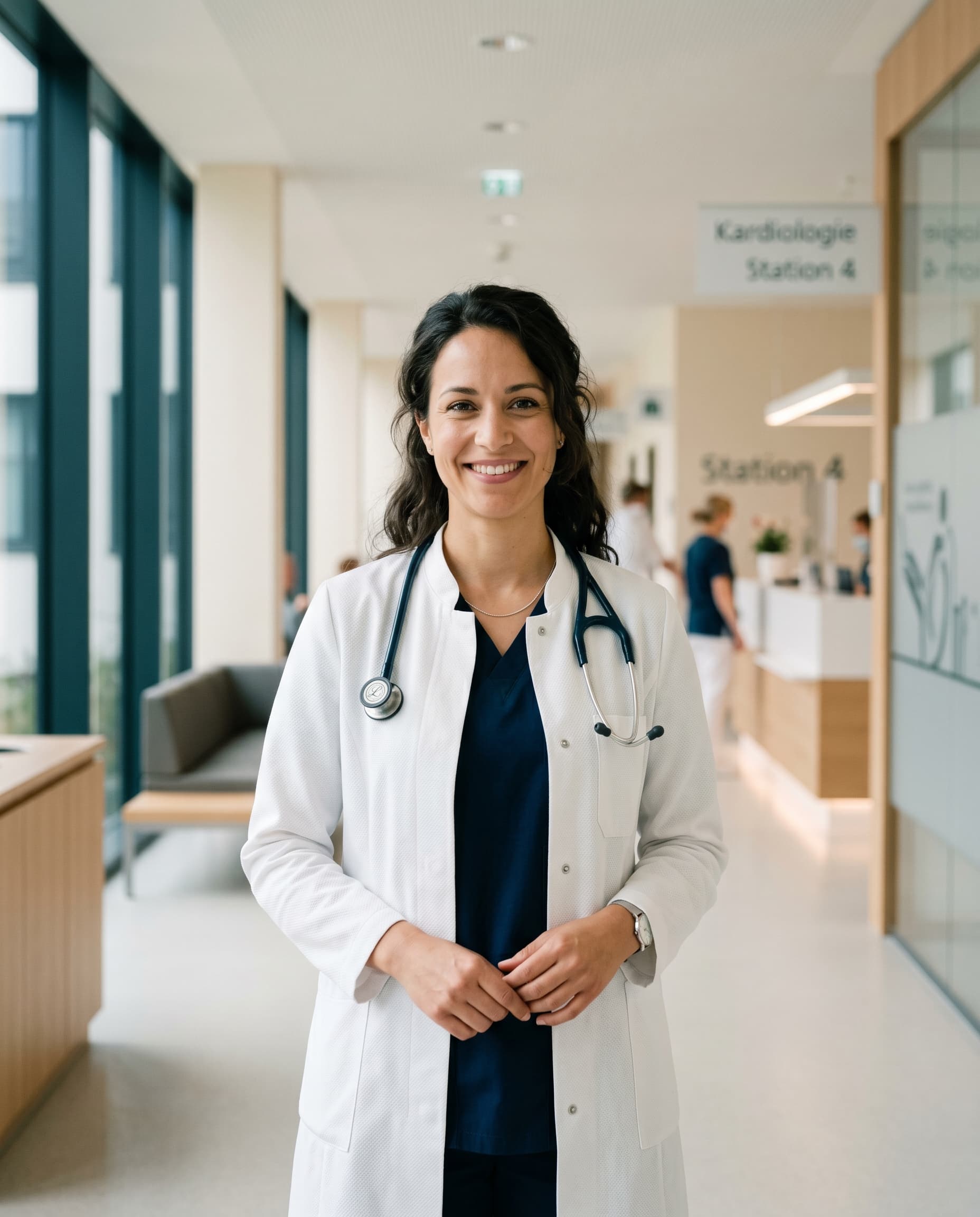 An international doctor beginning her career in a German hospital
